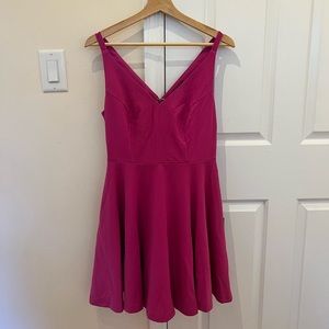 Lulu’s Fuchsia Skater Dress